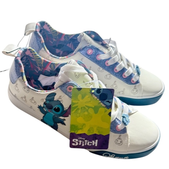 Disney Lilo & Stitch Sneakers- White and Blue - Picture 1 of 4